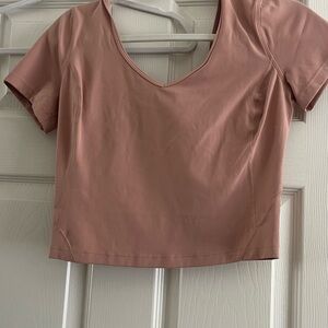 lululemon athletica Pink Fitted Crop Top